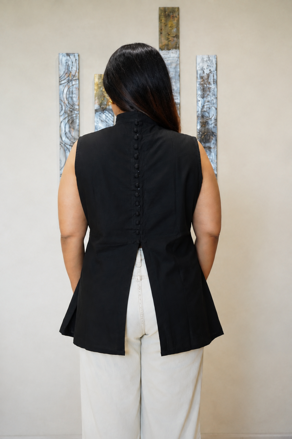 The Meera Split-Back Trapeze Top