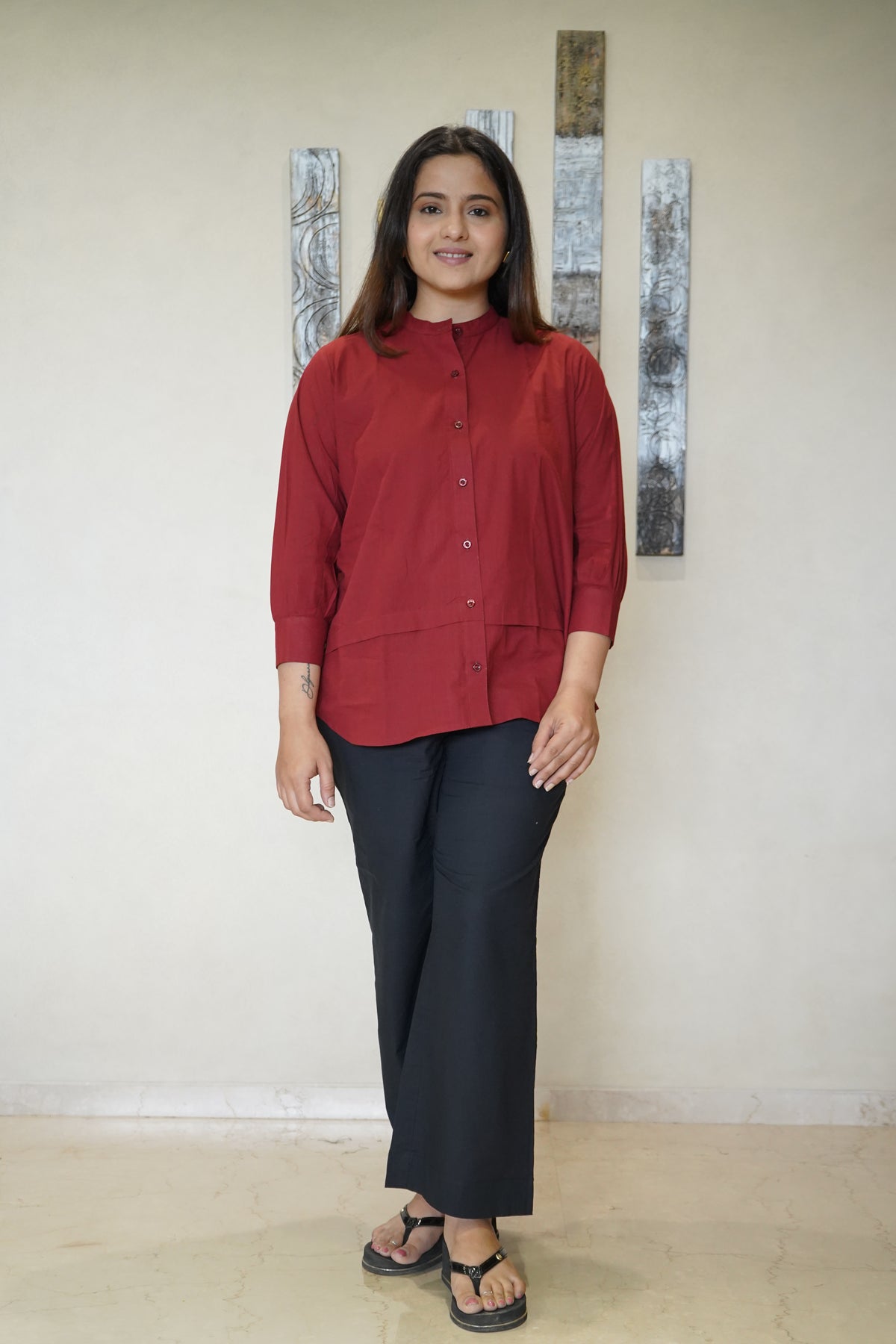 The Diya Double-Layer Tunic & Trousers Co-ord Set