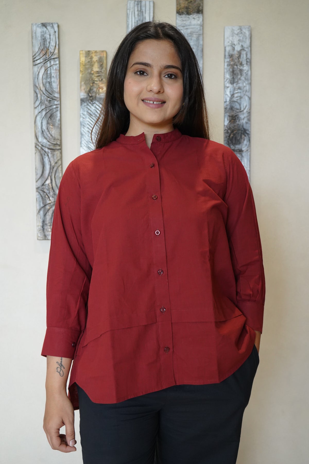 The Diya Double-Layer Tunic & Trousers Co-ord Set