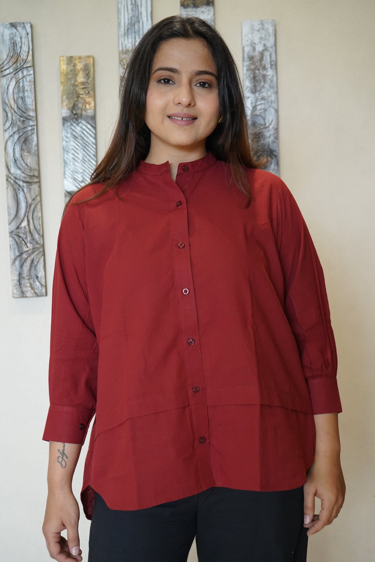 The Diya Double-Layer Tunic & Trousers Co-ord Set