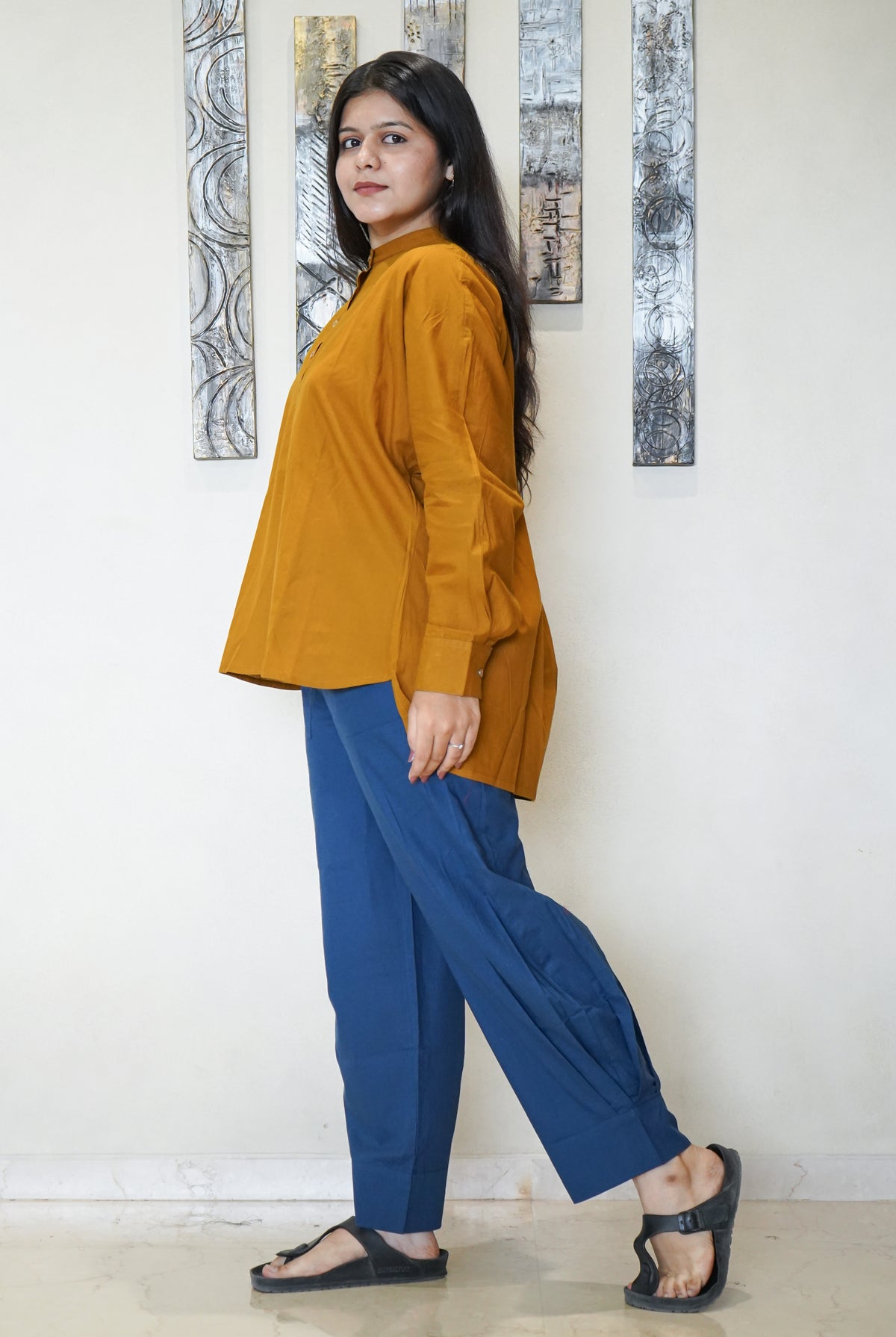 The Meera Gathered Tunic & Slouchy Pants Co-ord Set