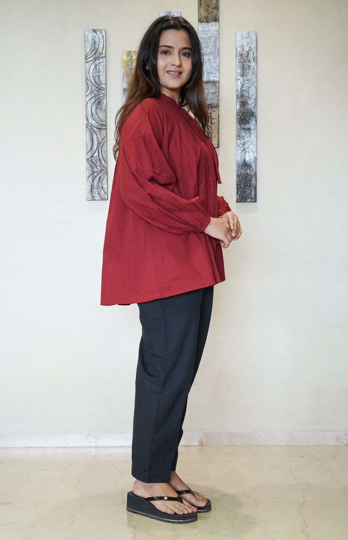 The Aditi Gathered Tunic & Slouchy Pants Co-ord Set