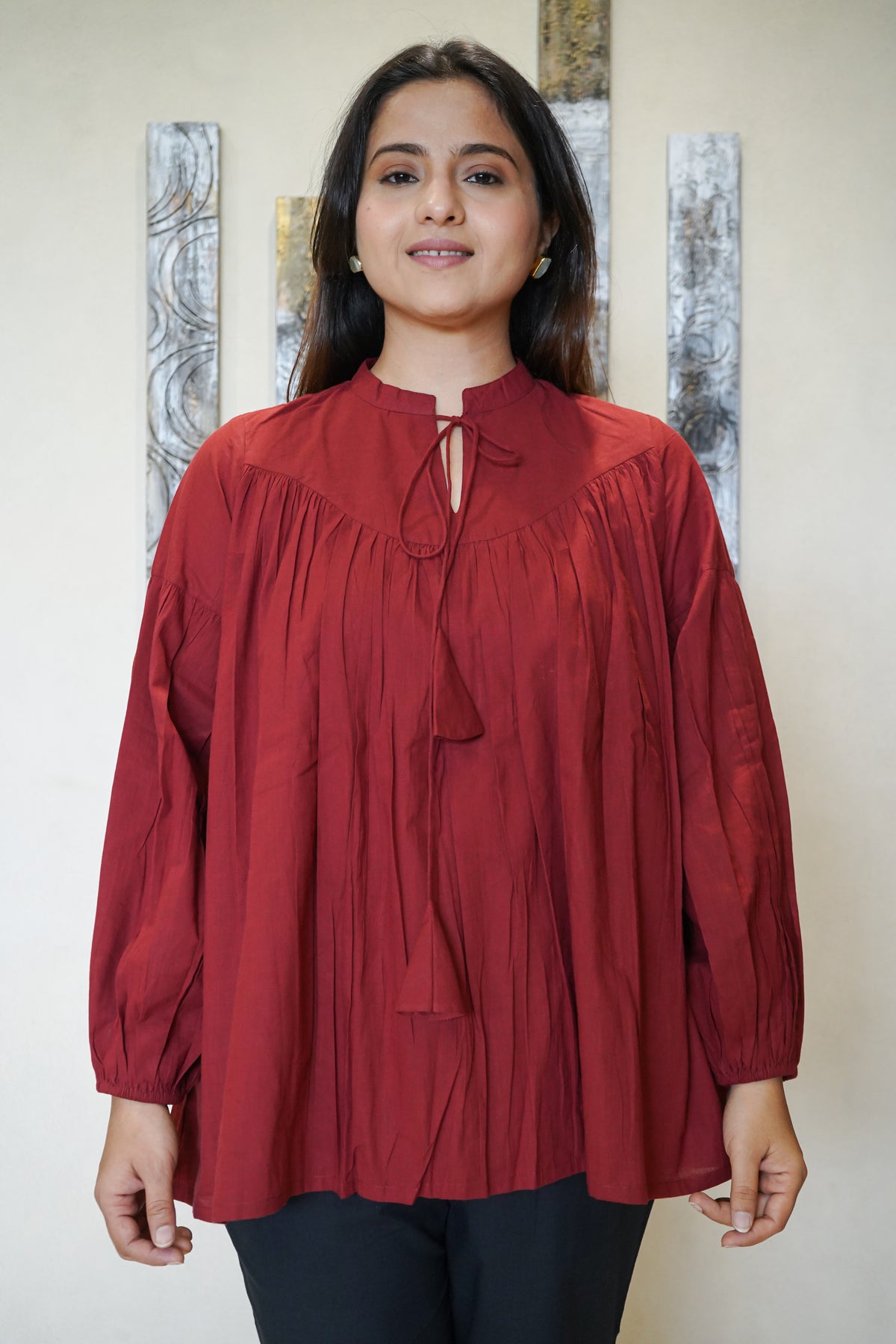 The Aditi Gathered Tunic & Slouchy Pants Co-ord Set