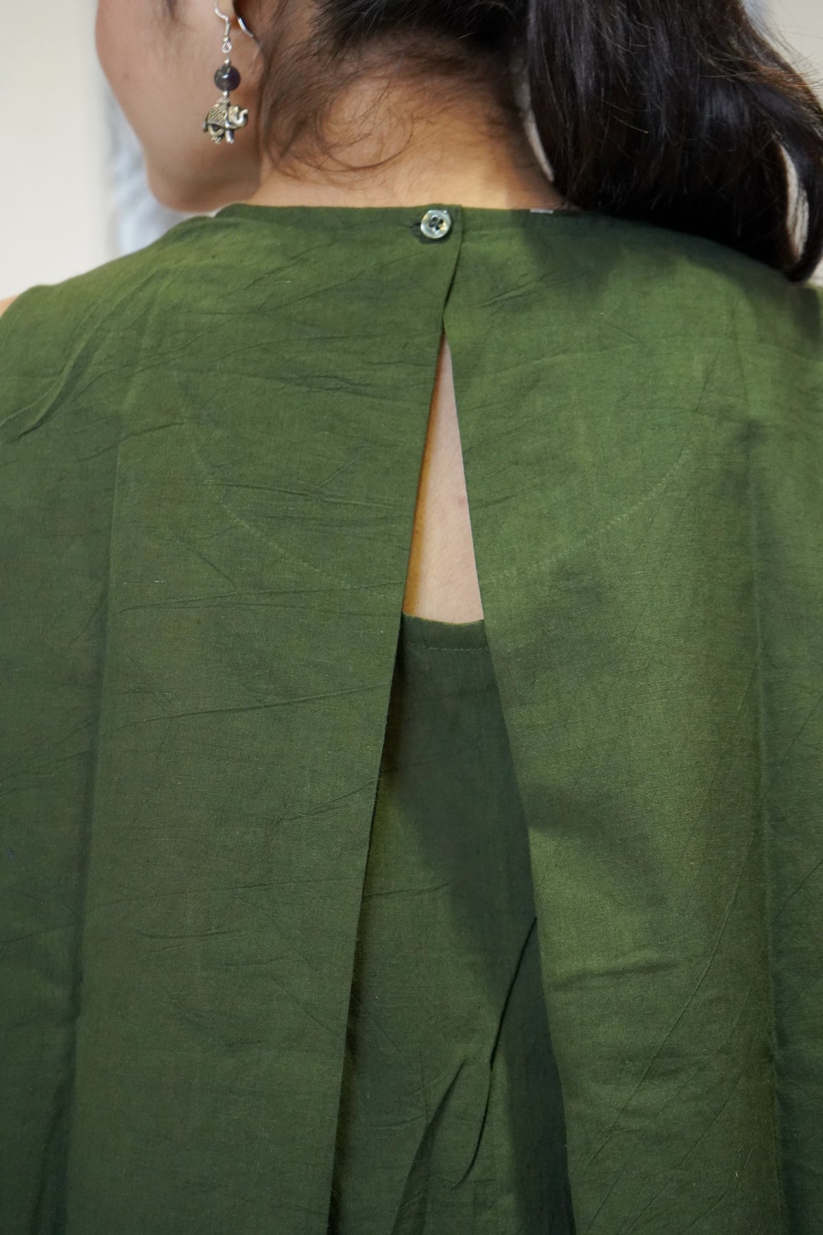The Mira Split-Back Trapeze Dress