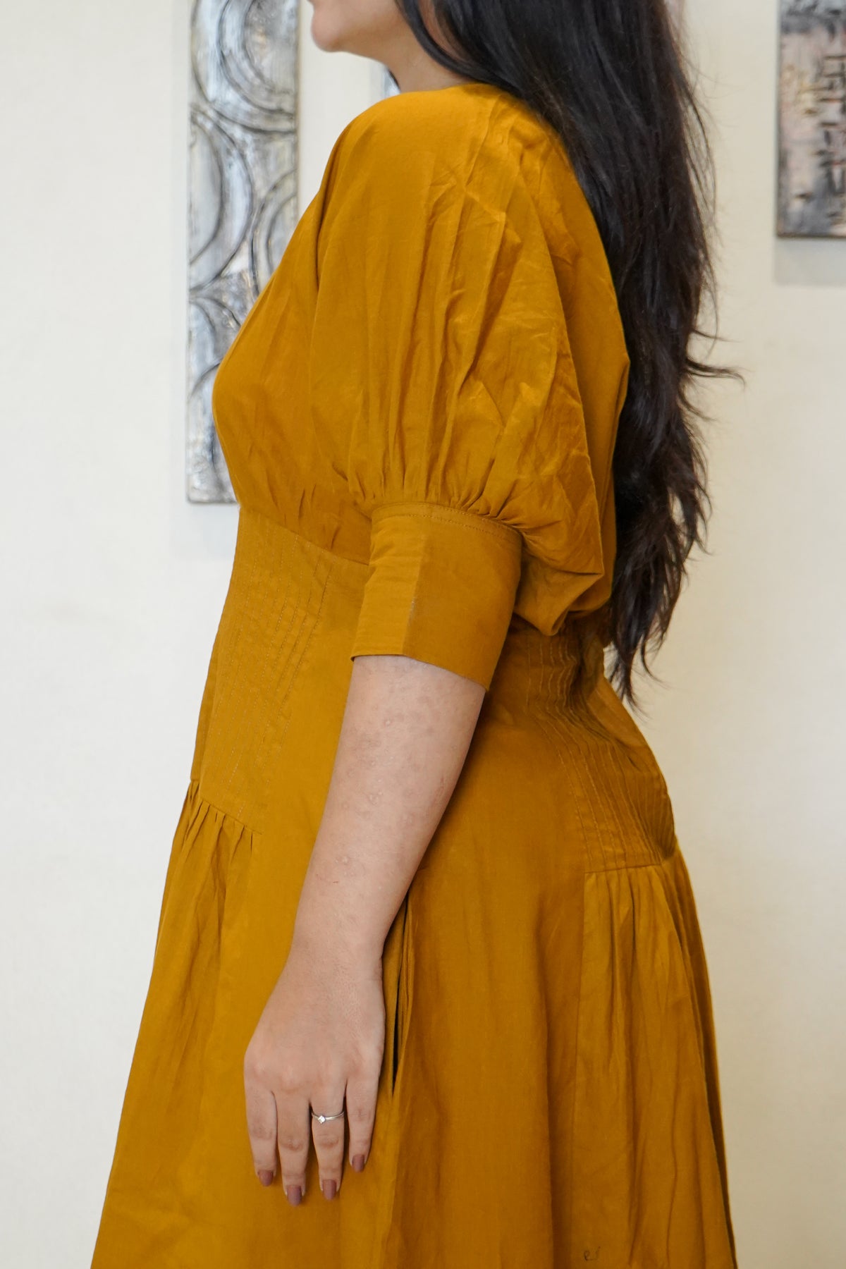 The Reya Smocked-Waist Maxi Dress
