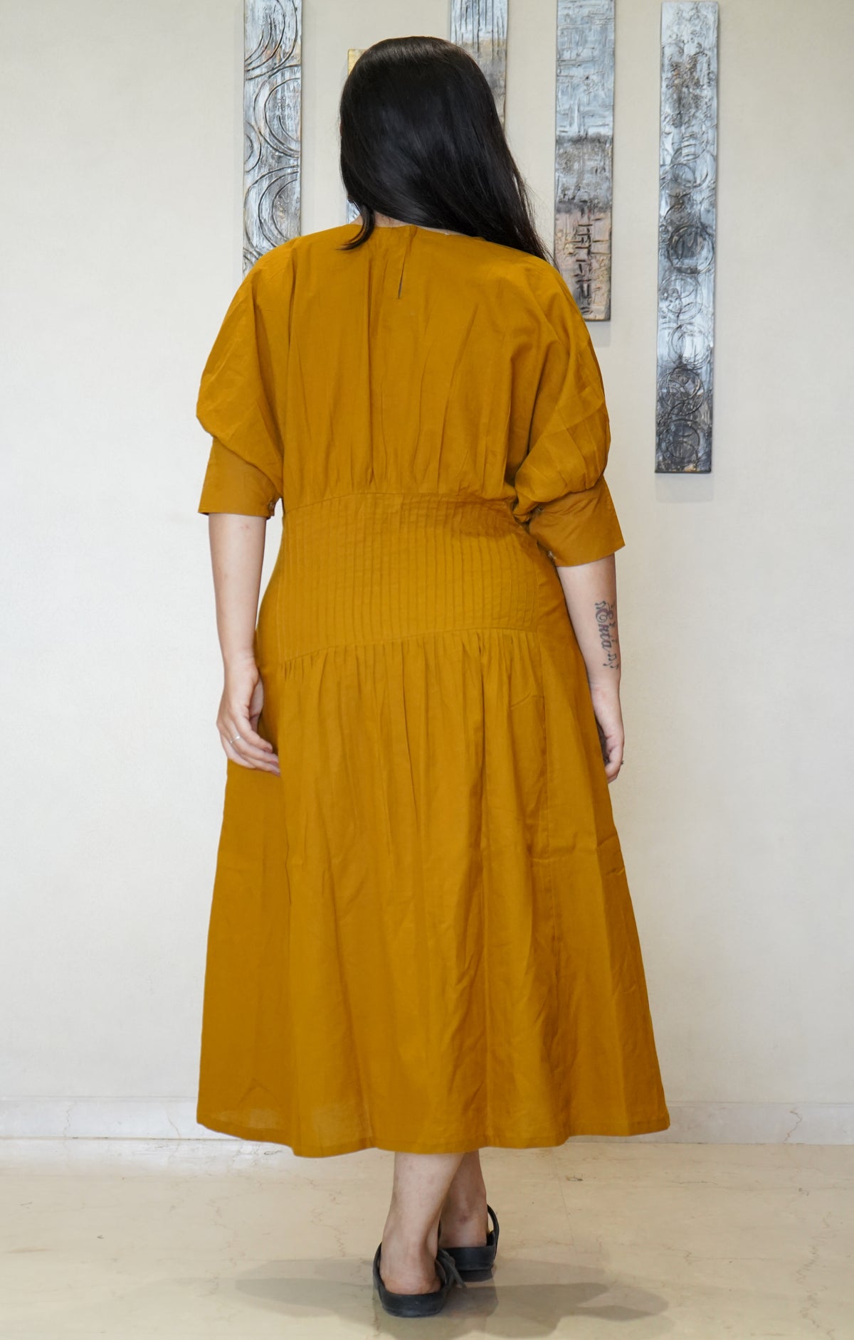 The Reya Smocked-Waist Maxi Dress