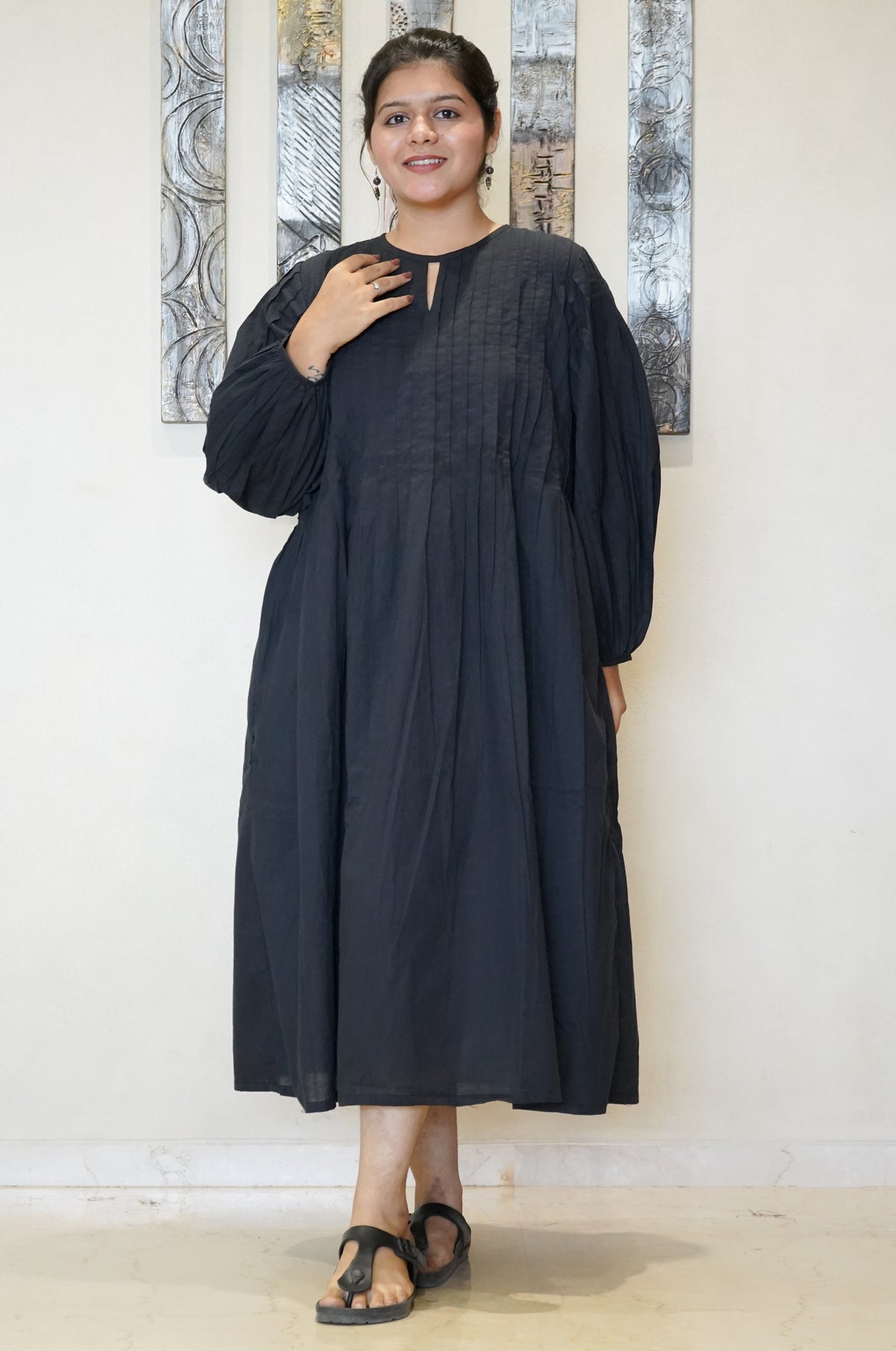The Kavya Pintuck Maxi Dress