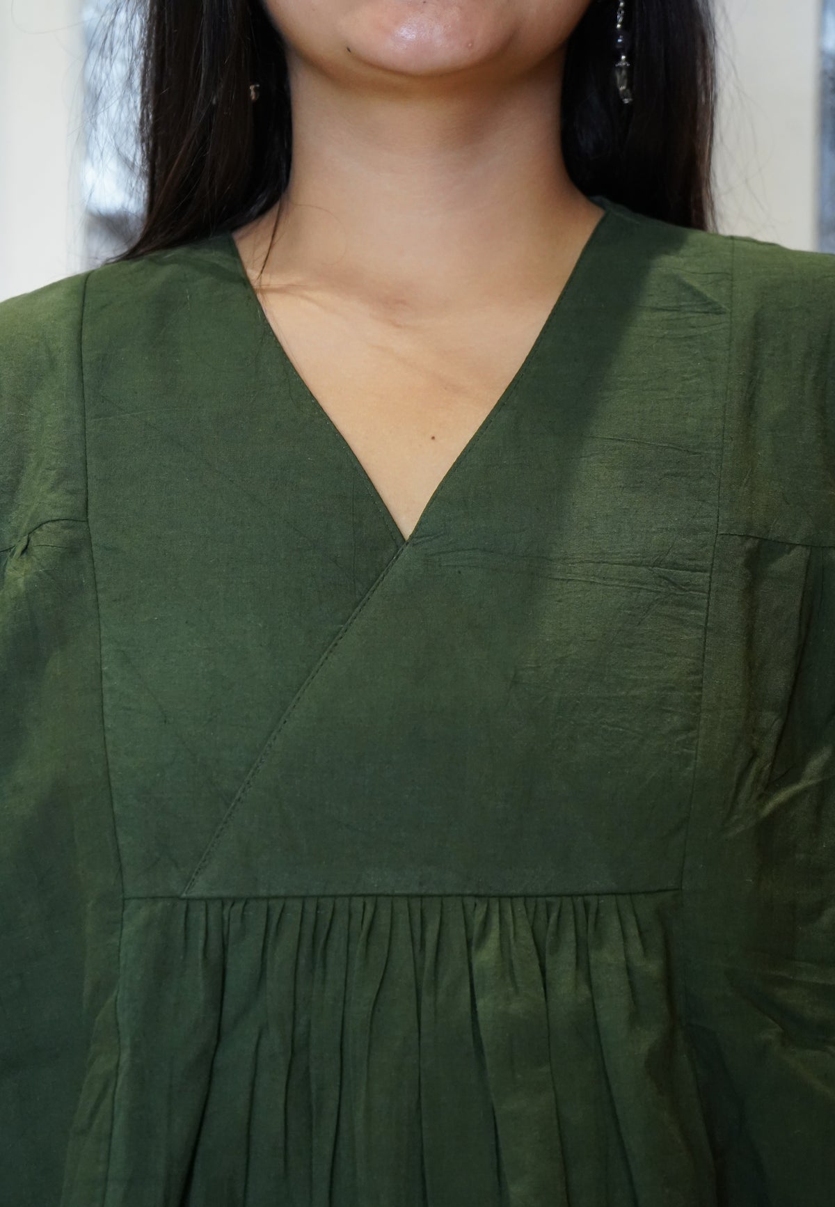 The Aditi Overlap Trapeze Tunic