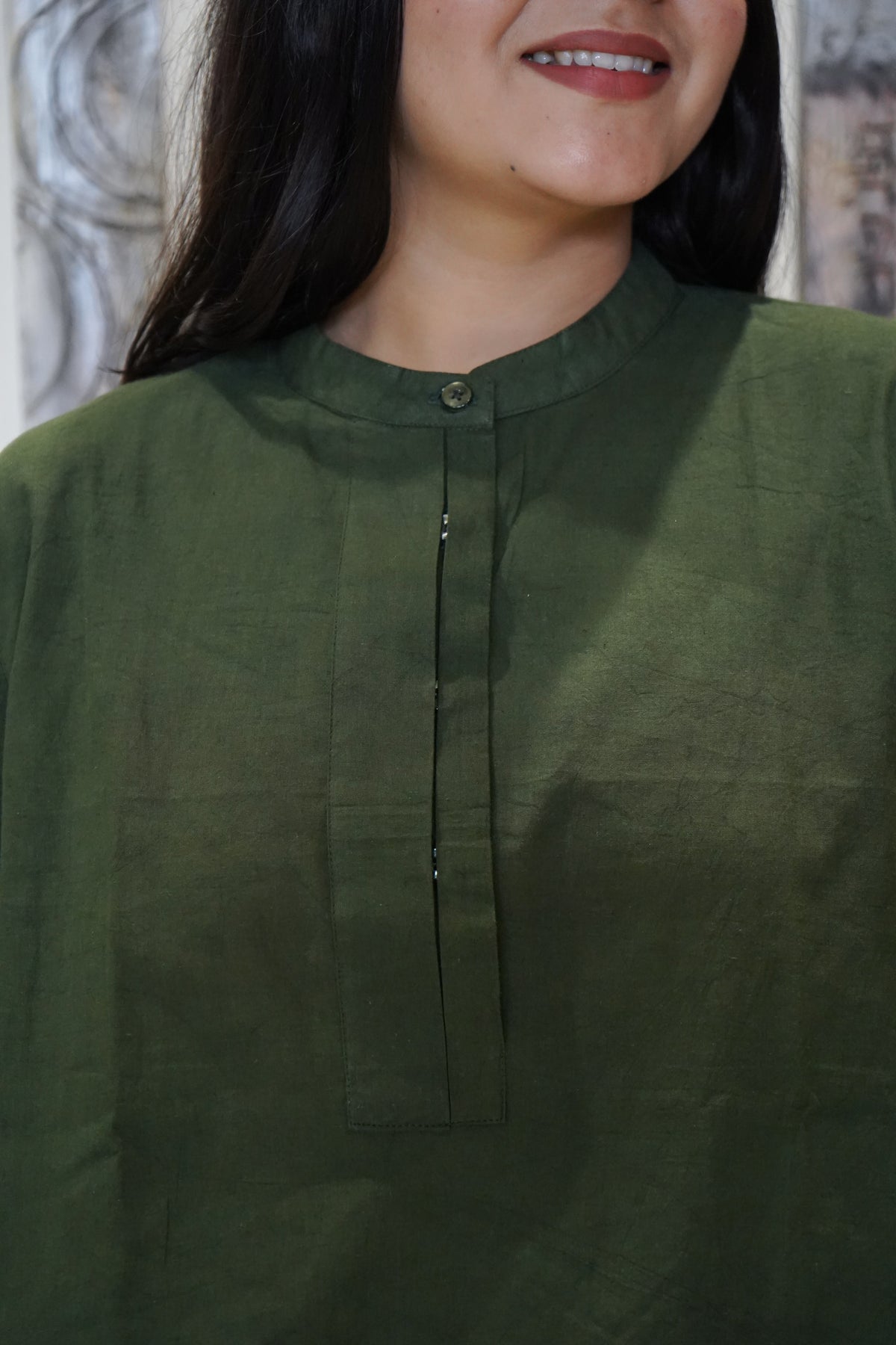 The Ananya Mandarin Popover Top & Shorts Co-ord Set