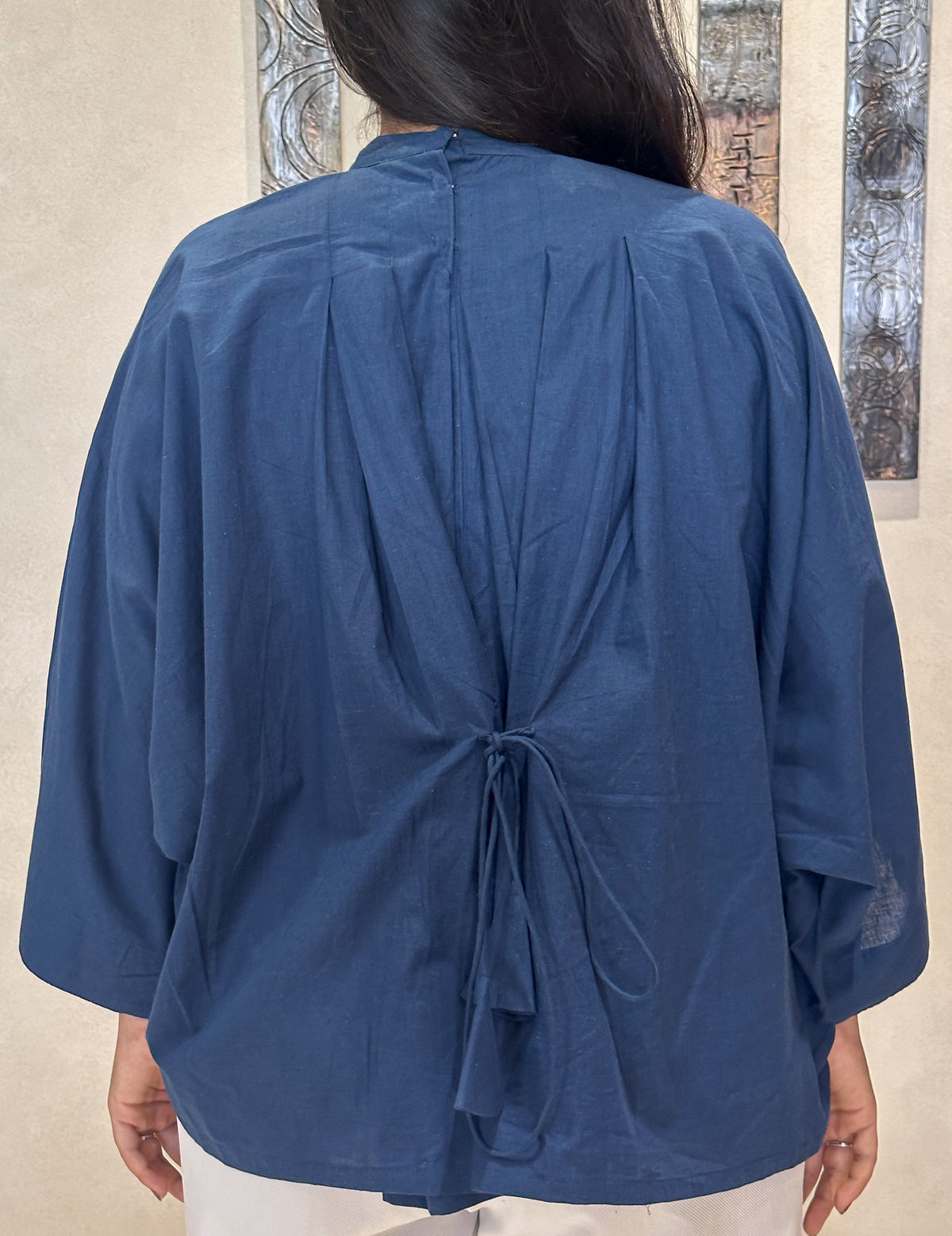 The Zara Pleated Tie-Back Top