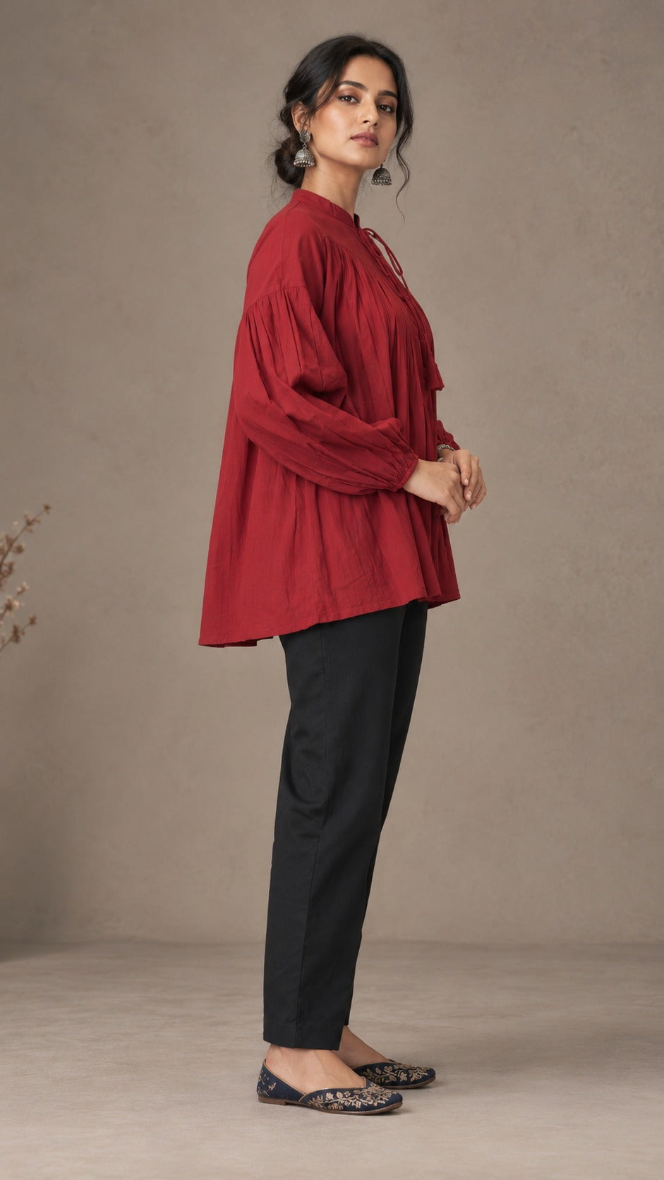 The Aditi Gathered Tunic & Slouchy Pants Co-ord Set