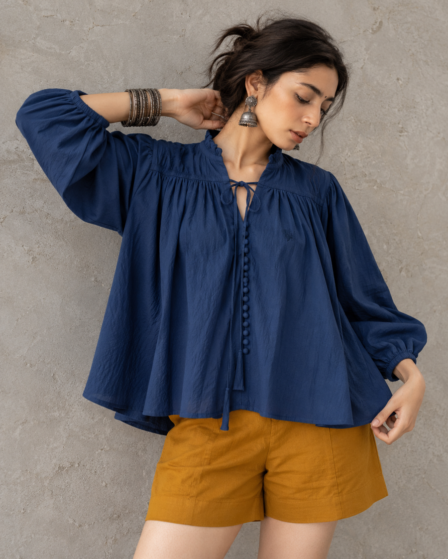 The Siya Gathered Tunic & Shorts Co-ord Set